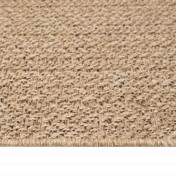 Teppich ZIZUR Beige 60x110 cm Jute-Optik Indoor und Outdoor