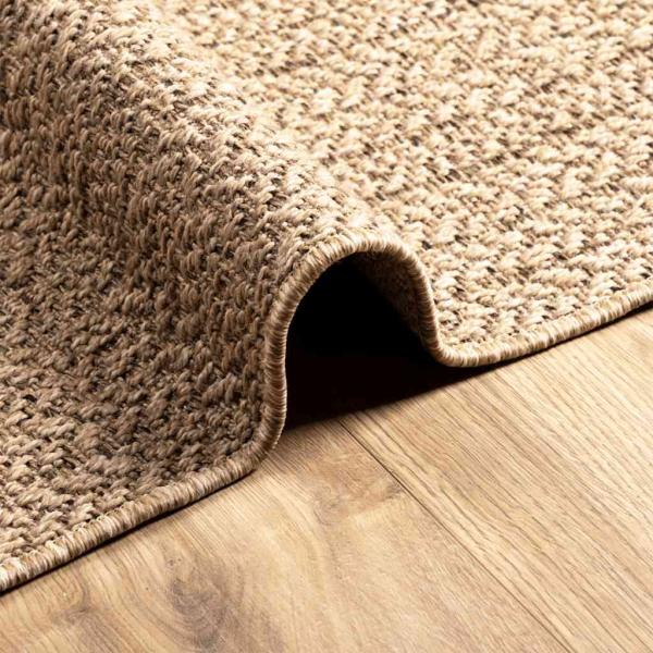 Teppich ZIZUR Beige 140x200 cm Jute-Optik Indoor und Outdoor