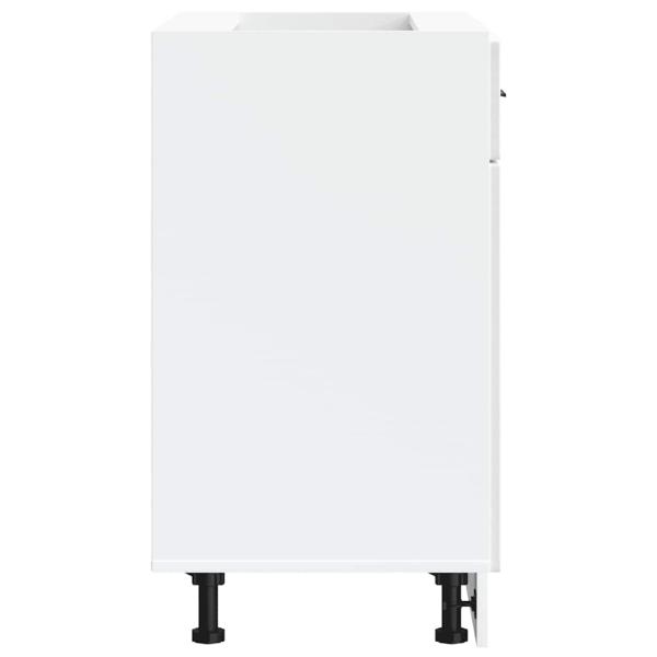 Küchenunterschrank Porto Hochglanz-Weiß Holzwerkstoff