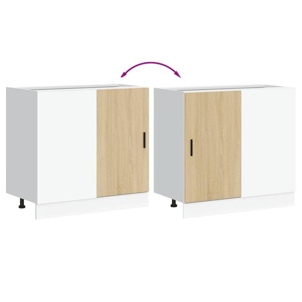 Spülenunterschrank Sonoma-Eiche Holzwerkstoff