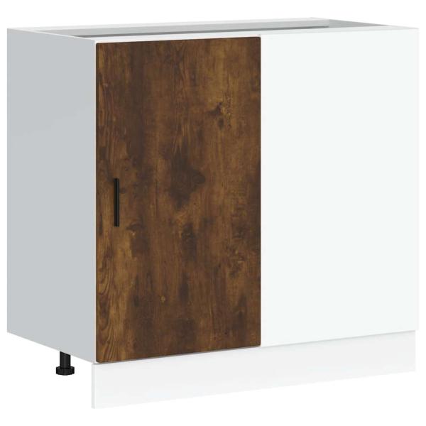Spülenunterschrank Räuchereiche Holzwerkstoff