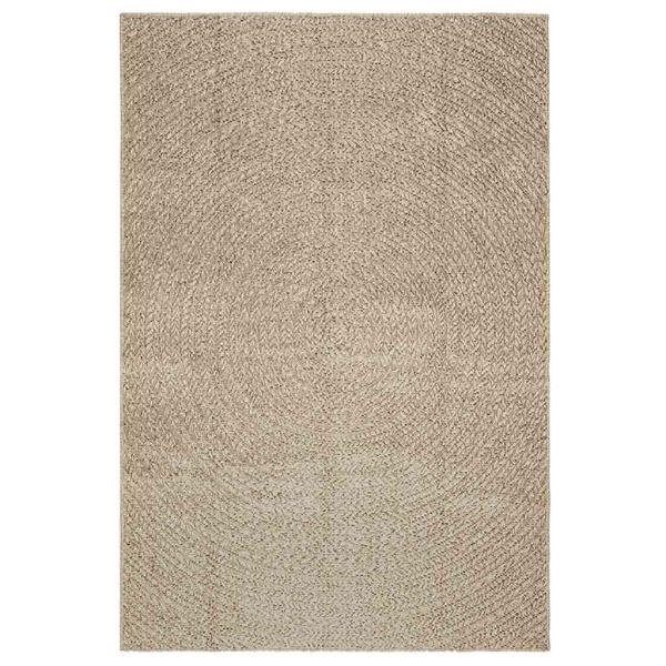 Teppich ZIZUR Beige 140x200 cm Jute-Optik Indoor und Outdoor