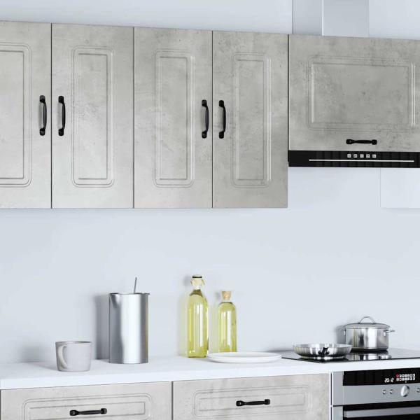 Küchen-Hängeschrank Kalmar Betongrau Holzwerkstoff