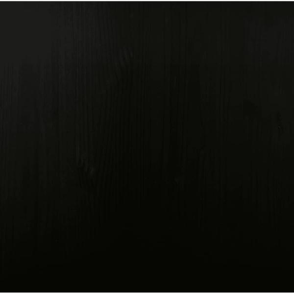 Rollschrank mit Schreibtisch MOSS Schwarz Massivholz Kiefer