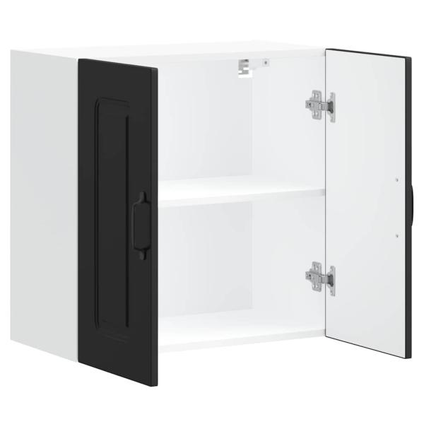 Küchen-Hängeschrank Kalmar Schwarz Holzwerkstoff