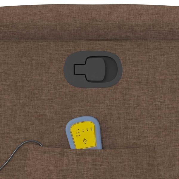 Massagesessel Braun Stoff