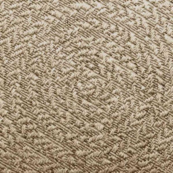 Teppich ZIZUR Beige Ø 90 cm Jute-Optik Indoor und Outdoor