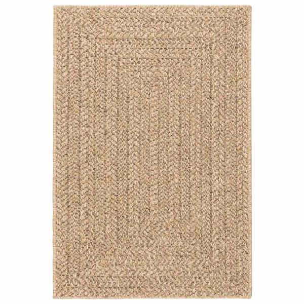 Teppich ZIZUR Beige 100x200 cm Jute-Optik Indoor und Outdoor