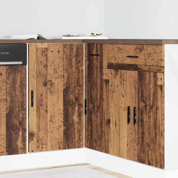 ARDEBO.de - Spülenunterschrank Altholz-Optik Holzwerkstoff
