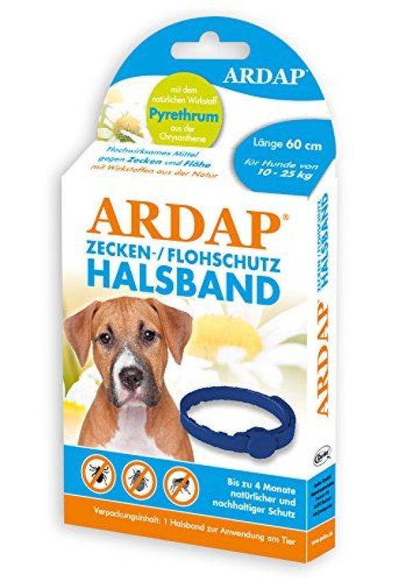 ARDEBO.de Ardap Zecken- u. Flohhalsband Hunde 10-25 Kg 60 cm