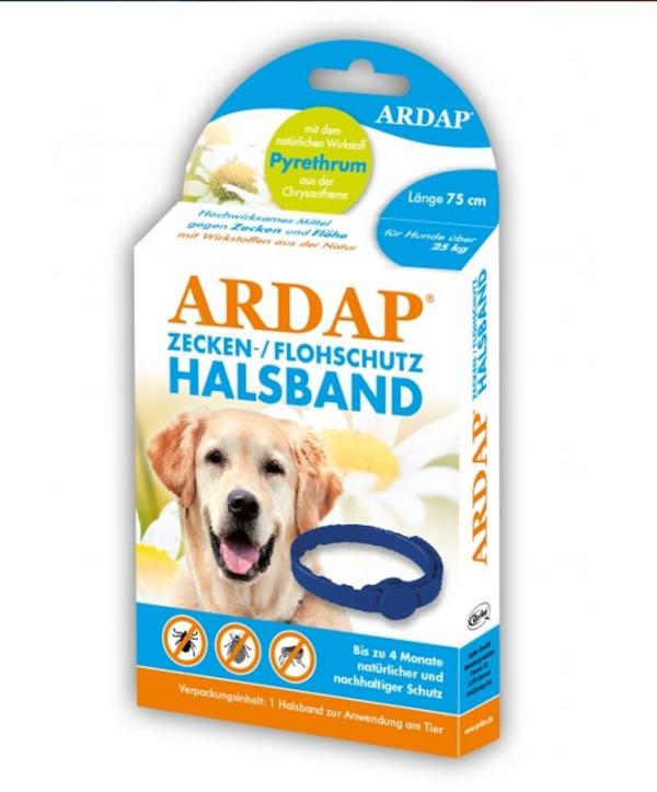 ARDEBO.de Ardap Zecken- u. Flohhalsband große Hunde über 25 Kg 75 cm
