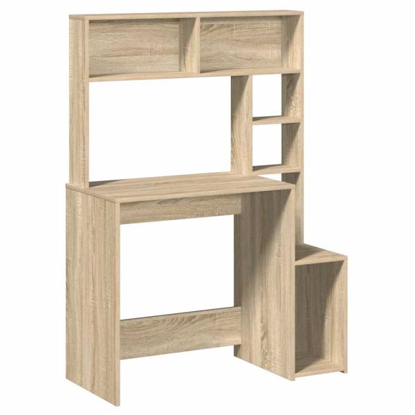 Schreibtisch mit Regal Sonoma-Eiche 100x45x140 cm Holzwerkstoff