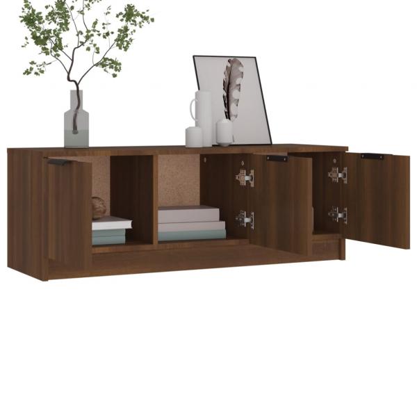 TV-Schrank Braun Eichen-Optik 102x35x36,5 cm Holzwerkstoff