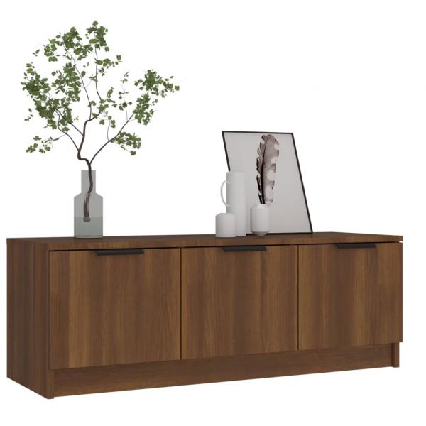 TV-Schrank Braun Eichen-Optik 102x35x36,5 cm Holzwerkstoff