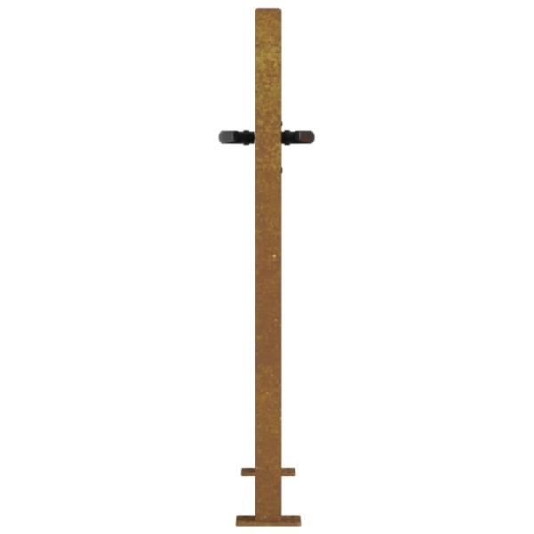 Gartentor 105x105 cm Cortenstahl Quadratisches Design