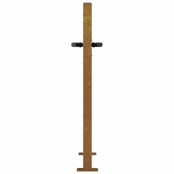 Gartentor 105x105 cm Cortenstahl Quadratisches Design