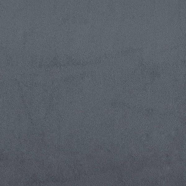 Sessel mit Hocker Dunkelgrau 60 cm Samt