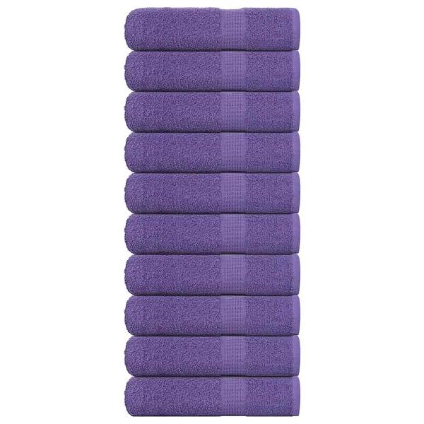 ARDEBO.de - Duschtücher 10 Stk. Lila 70x140 cm 360 g/m² 100% Baumwolle