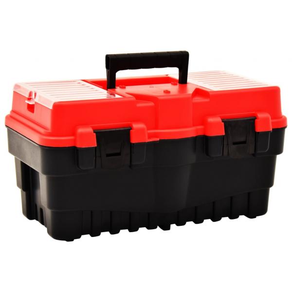 ARDEBO.de - Werkzeugkoffer Kunststoff 462 x 256 x 242 mm Rot