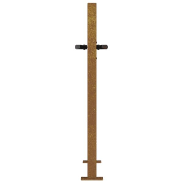 Gartentor 105x80 cm Cortenstahl Bambus-Design