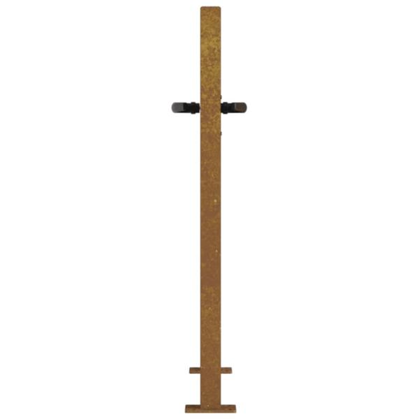 Gartentor 105x80 cm Cortenstahl Bambus-Design