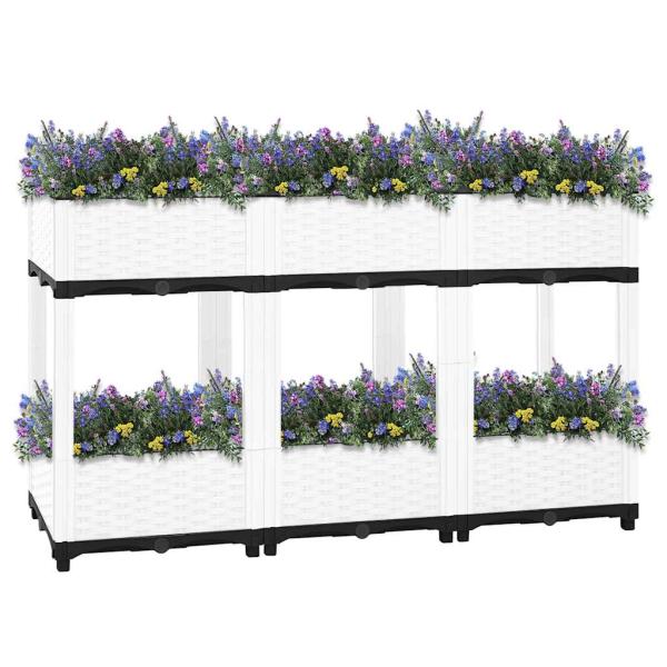 Hochbeet 120x40x71 cm Polypropylen