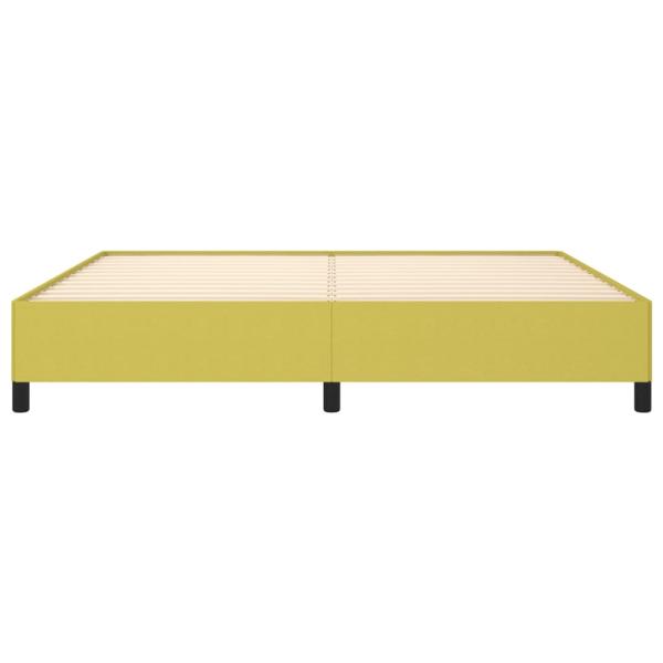 Bettgestell ohne Matratze Grün 200x200 cm Stoff