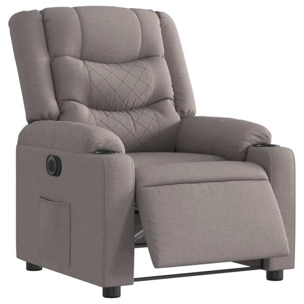 ARDEBO.de - Relaxsessel Elektrisch Taupe Stoff