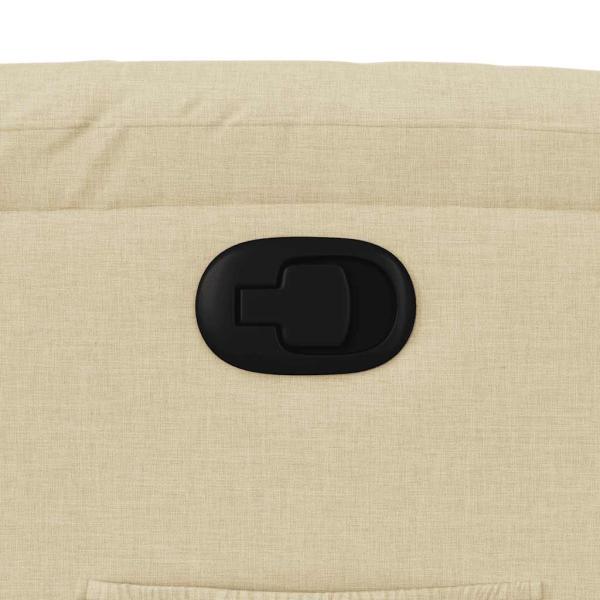 Relaxsessel mit Aufstehhilfe Creme Stoff