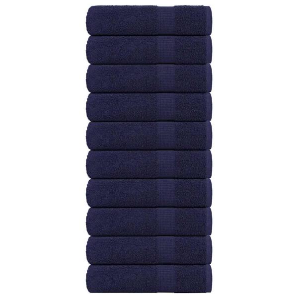 ARDEBO.de - Badetücher 10 Stk. Marineblau 100x150cm 360 g/m² 100% Baumwolle