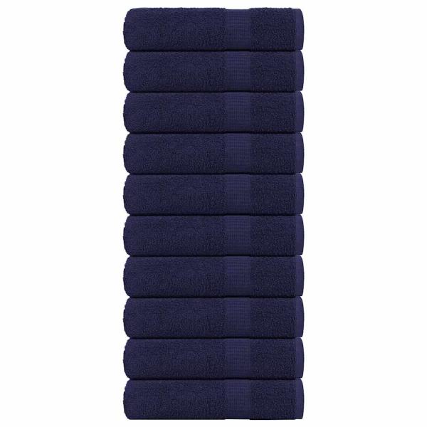 ARDEBO.de - Handtücher 10 Stk. Marineblau 50x100 cm 360 g/m² 100% Baumwolle