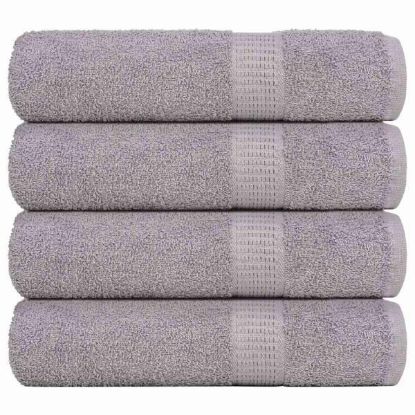 ARDEBO.de - Badetücher 4 Stk. Grau 100x150 cm 360 g/m² 100% Baumwolle