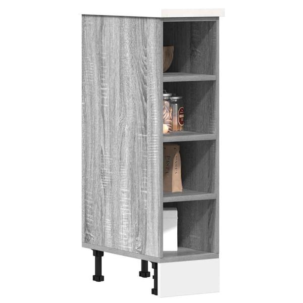 ARDEBO.de - Unterschrank Grau Sonoma 20x44,5x81,5 cm Holzwerkstoff
