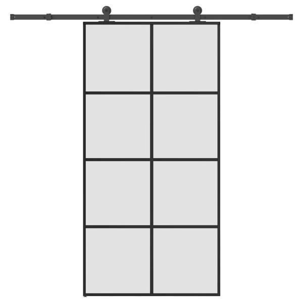 ARDEBO.de - Schiebetür mit Beschlag 102,5x205 cm ESG-Glas & Aluminium