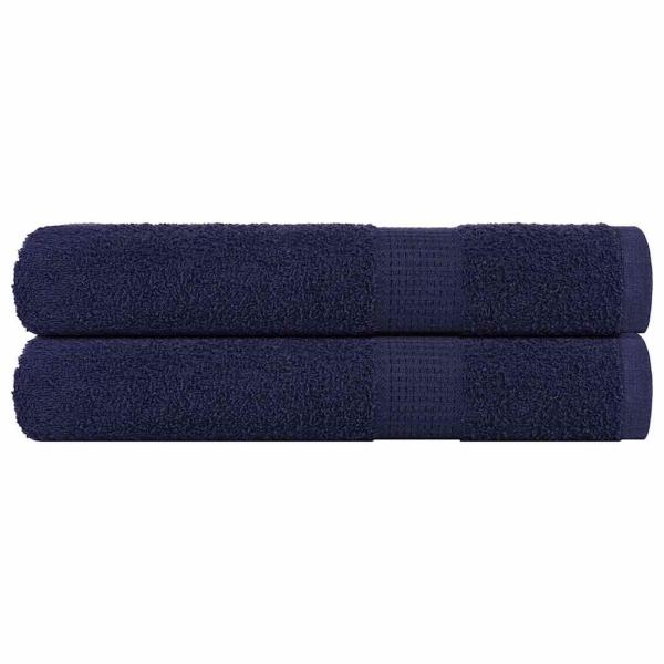 ARDEBO.de - Handtücher 2 Stk. Marineblau 100x200 cm 360 g/m² 100% Baumwolle