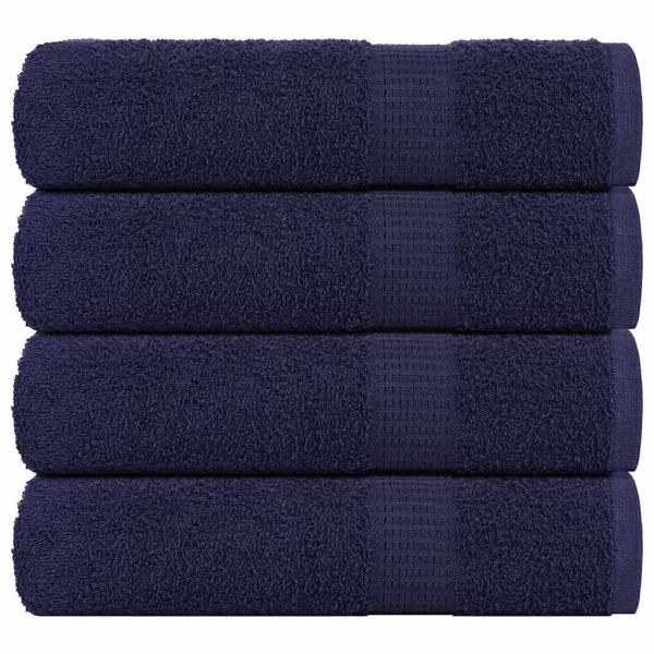 ARDEBO.de - Badetücher 4 Stk. Marineblau 100x150 cm 360 g/m² 100% Baumwolle