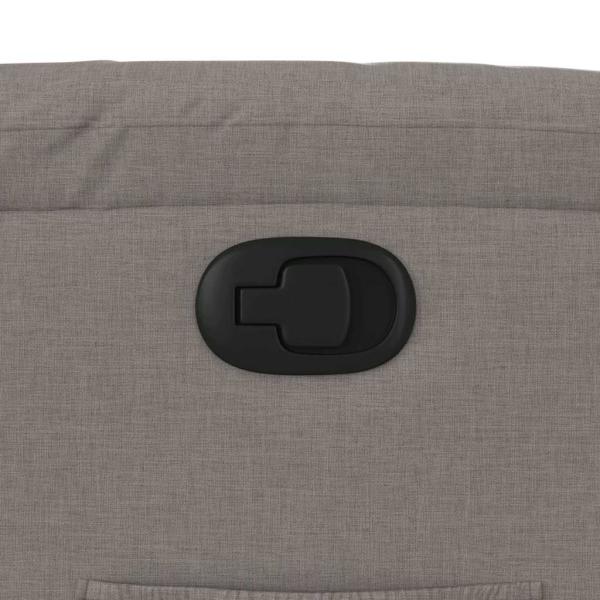 Relaxsessel mit Aufstehhilfe Taupe Stoff