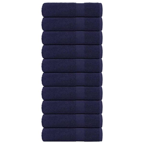 ARDEBO.de - Duschtücher 10 Stk. Marineblau 70x140cm 360 g/m² 100% Baumwolle