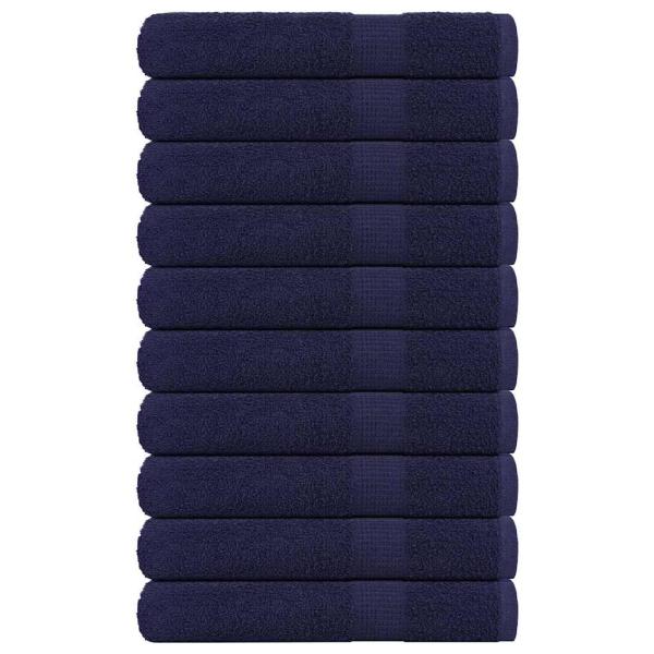 ARDEBO.de - Saunatücher 10 Stk. Marineblau 80x200cm 360 g/m² 100% Baumwolle