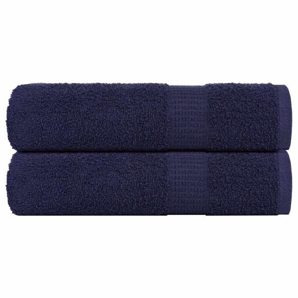 ARDEBO.de - Duschtücher 2 Stk. Marineblau 70x140 cm 360 g/m² 100% Baumwolle