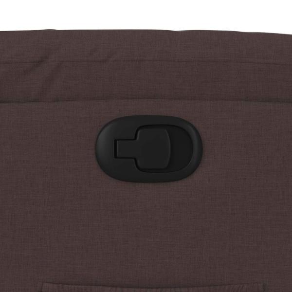 Relaxsessel mit Aufstehhilfe Dunkelbraun Stoff