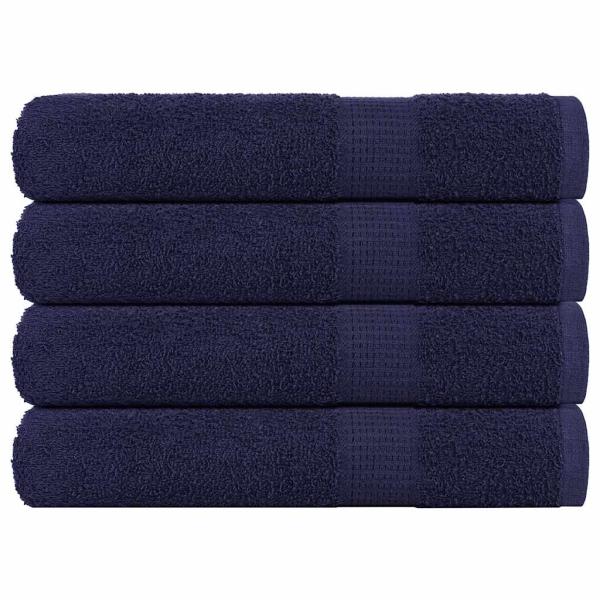 ARDEBO.de - Handtücher 4 Stk. Marineblau 100x200 cm 360 g/m² 100% Baumwolle