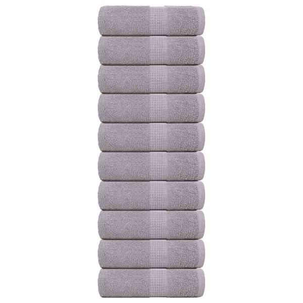 ARDEBO.de - Seiftücher 10 Stk. Grau 30x30 cm 360 g/m² 100% Baumwolle