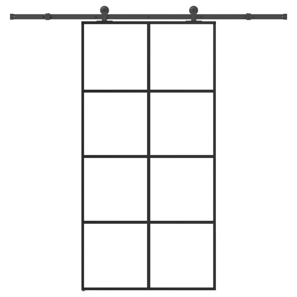 ARDEBO.de - Schiebetür mit Beschlag 102,5x205 cm ESG-Glas & Aluminium