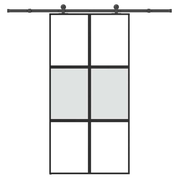 ARDEBO.de - Schiebetür mit Beschlag 102,5x205 cm Hartglas & Aluminium