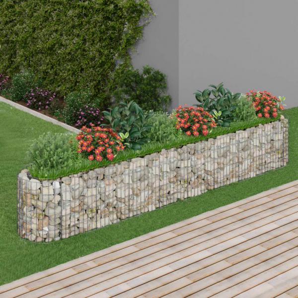 ARDEBO.de - Gabionen-Hochbeet Verzinktes Eisen 330x50x50 cm