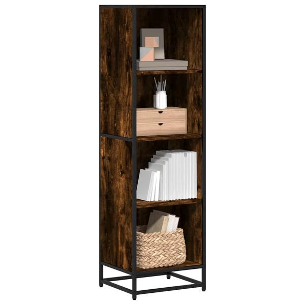 ARDEBO.de - Bücherregal Räuchereiche 40x35x139 cm Holzwerkstoff