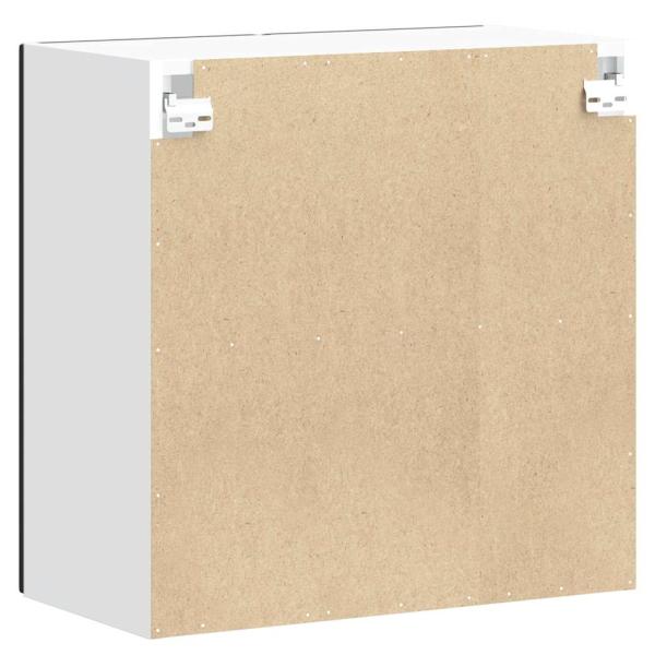 Küchen-Hängeschrank mit Glastür Porto Schwarz