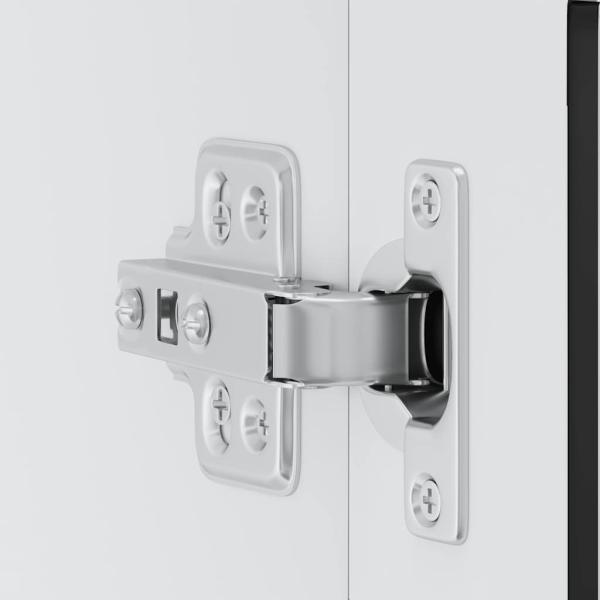 Küchen-Hängeschrank mit Glastür Porto Schwarz