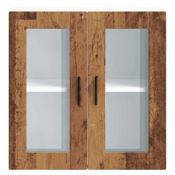Küchen-Hängeschrank mit Glastür Porto Altholz-Optik